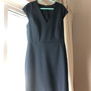 Ann Taylor Sheath Dress - Navy 0P